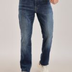 Men Cotton Slim Fit Mid-Rise Light Fade Jeans