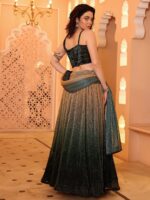 Embellished Sequinned Ready to Wear Lehenga & Unstitched Blouse With Dupatta - Image 4