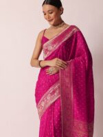 KALKI Fashion Ethnic Motifs Printed Zari Detail Saree - Image 3